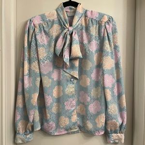 Marlis by Elle Designs • Pastel Floral Reflective Blouse
